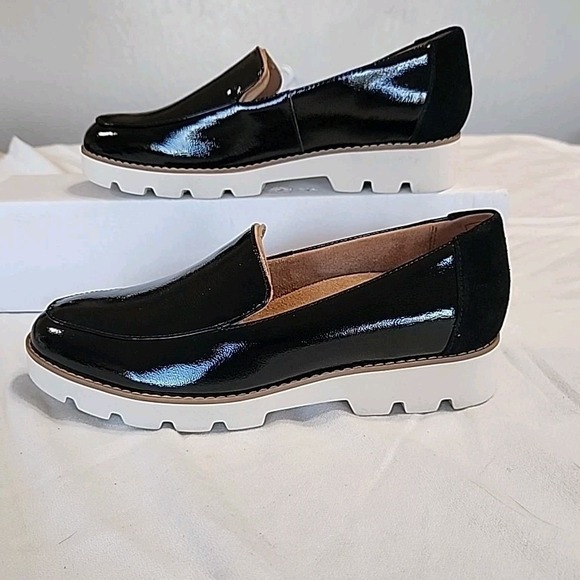 Vionic Kensley Black Patent Leather Loafers H9623L2001 Women's 7.5 W ArchSupport - Picture 3 of 8
